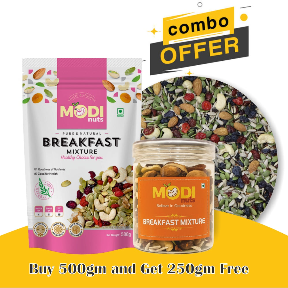 Combo Breakfast Mixture – Healthy Dry Fruits & Seeds Blend