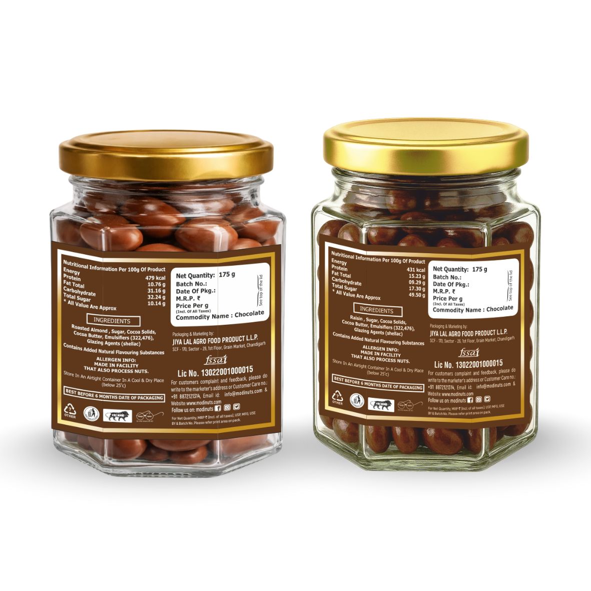 Shoco Raisins Premium Choco Almond & Choco Raisin (Pack of 2) – Modi Nuts