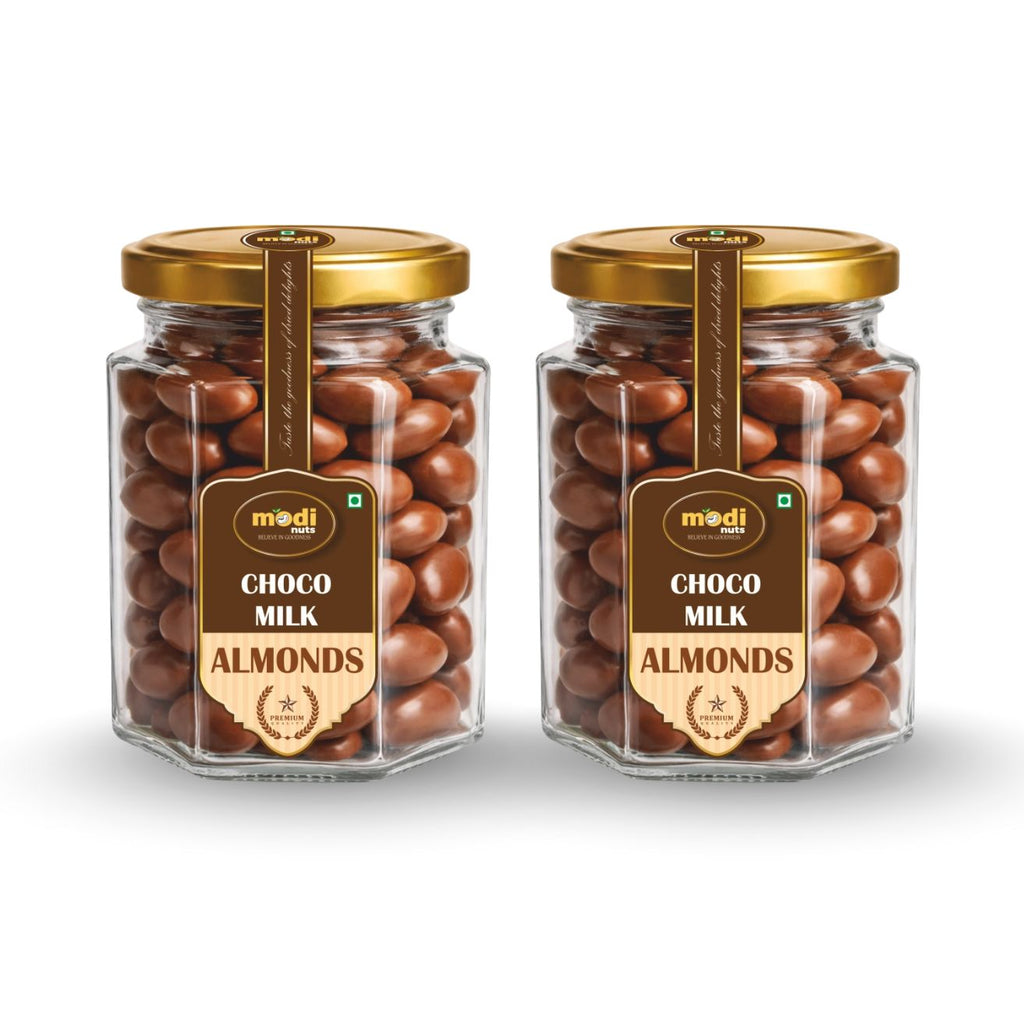 Modinuts Premium Quality Choco Milk Almond (Pack of 2)
