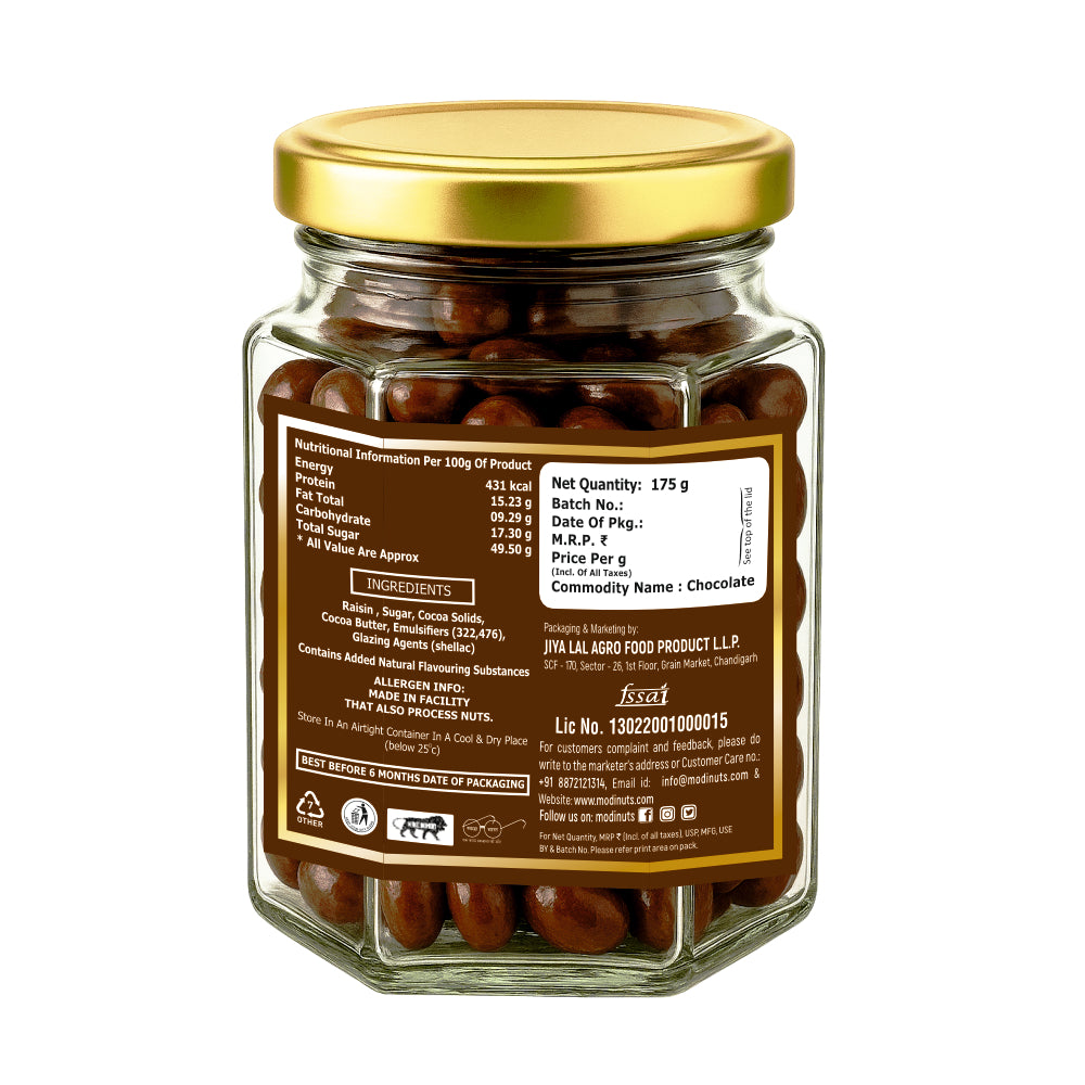 Modinuts Premium Choco Raisins (Pack of 2)