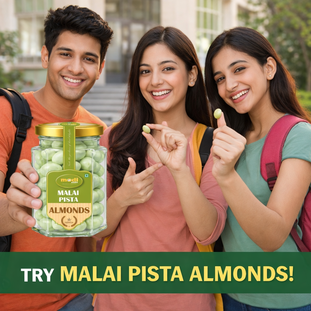 Modinuts Premium Quality Malai Pista Almonds (Pack of 2)