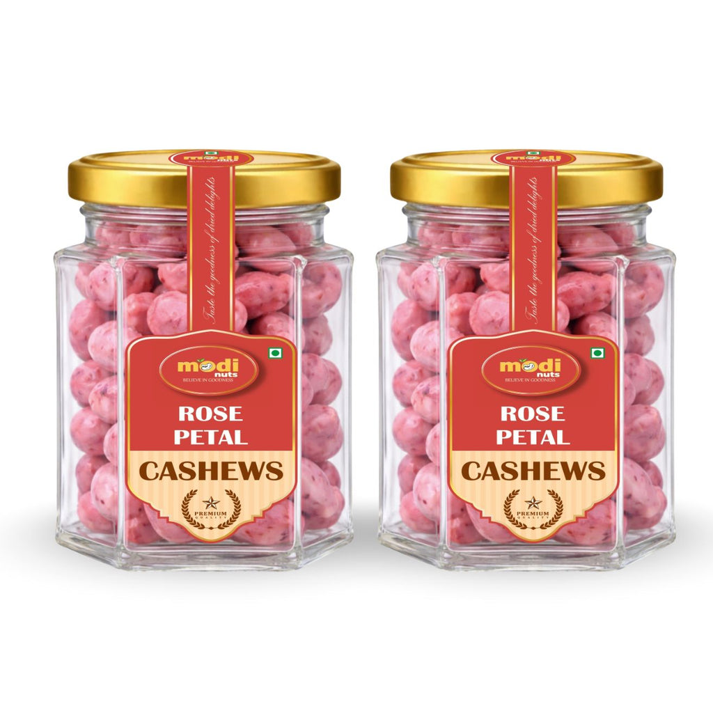 Modinuts Premium Rose Petal Cashews (Pack of 2)