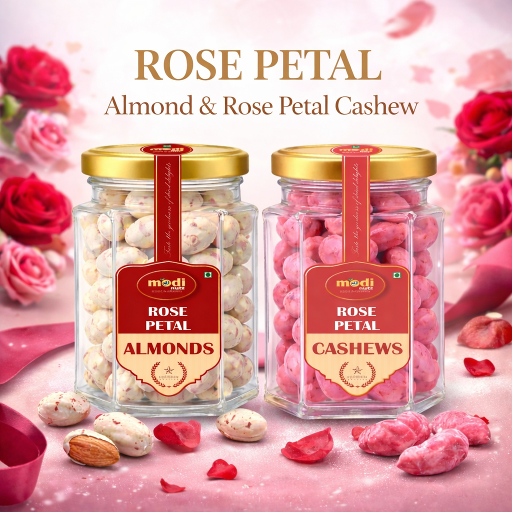 Rose Petal Almond & Rose Petal Cashew Combo (Pack of 2)