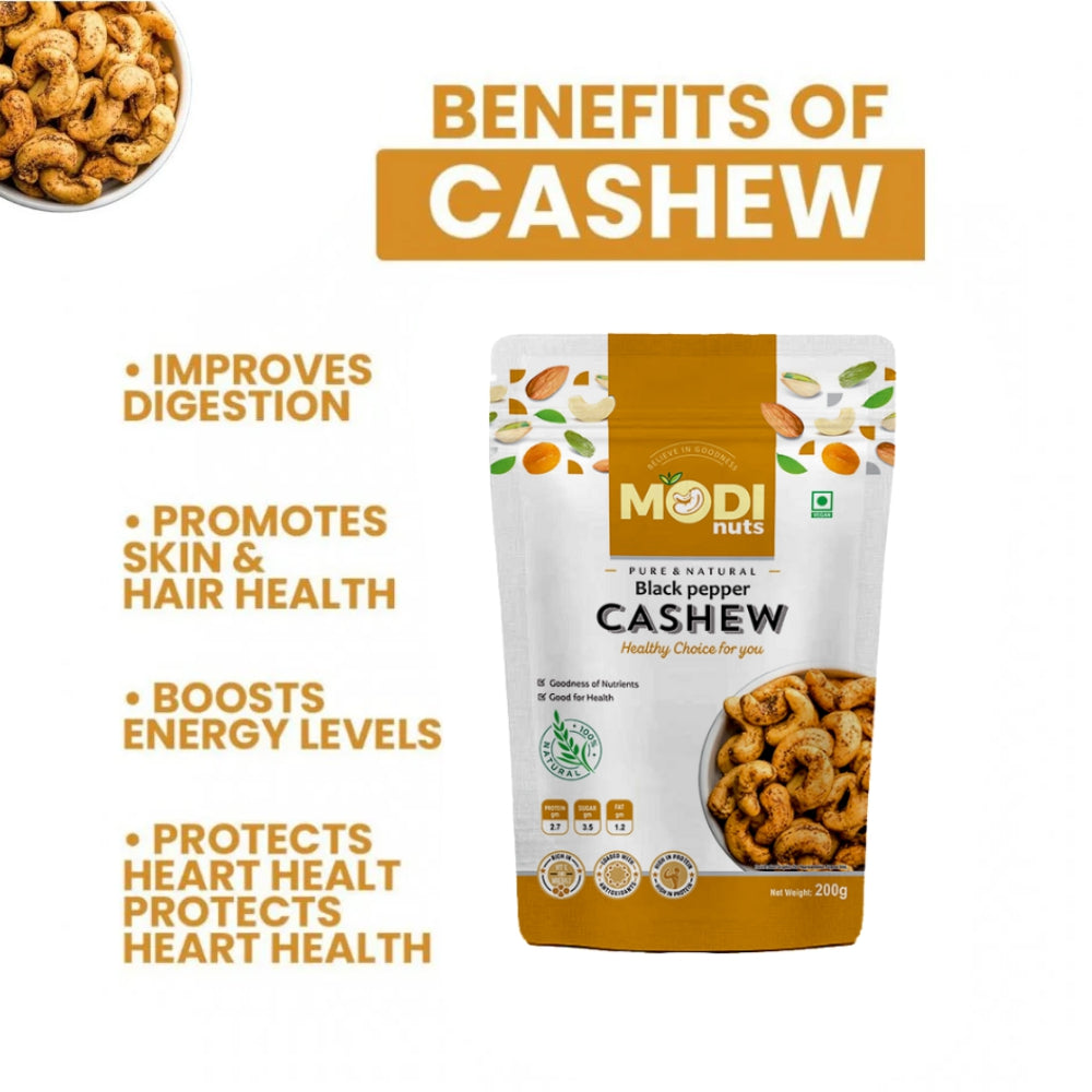 Premium Black Pepper Cashews – Spicy Roasted Snack