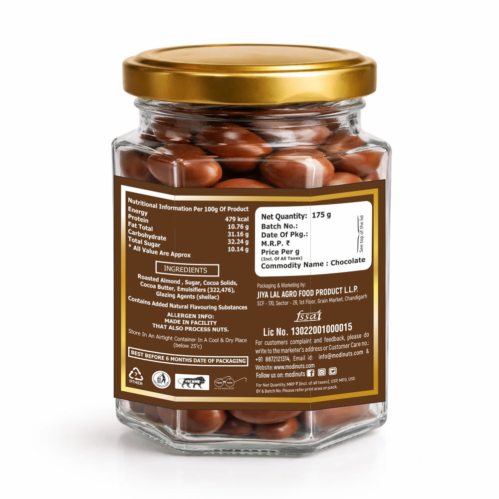 Modinuts Premium Quality Choco Milk Almond (Pack of 2)