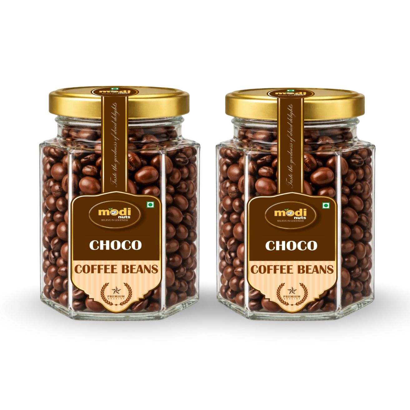 Modinuts Premium Chocolate Coffee Beans (Pack of 2)