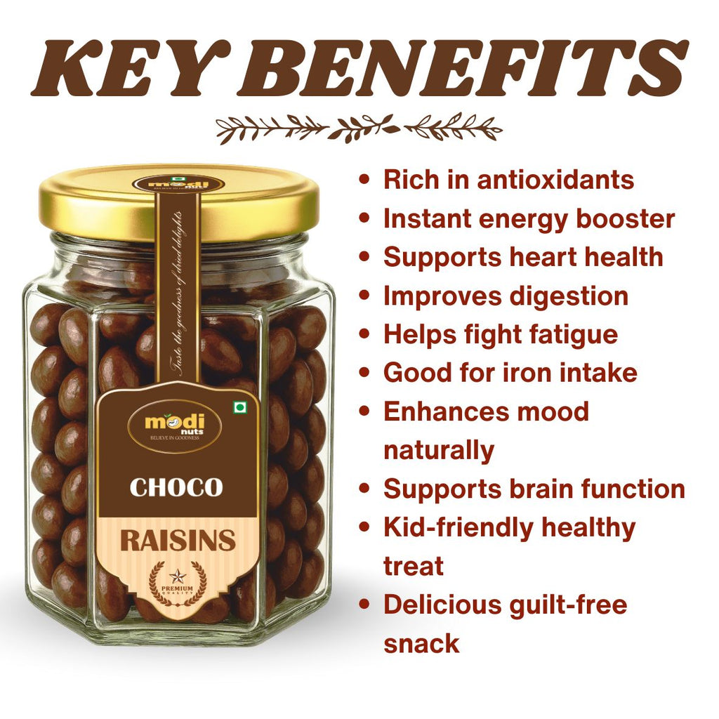 Modinuts Premium Choco Raisins (Pack of 2)