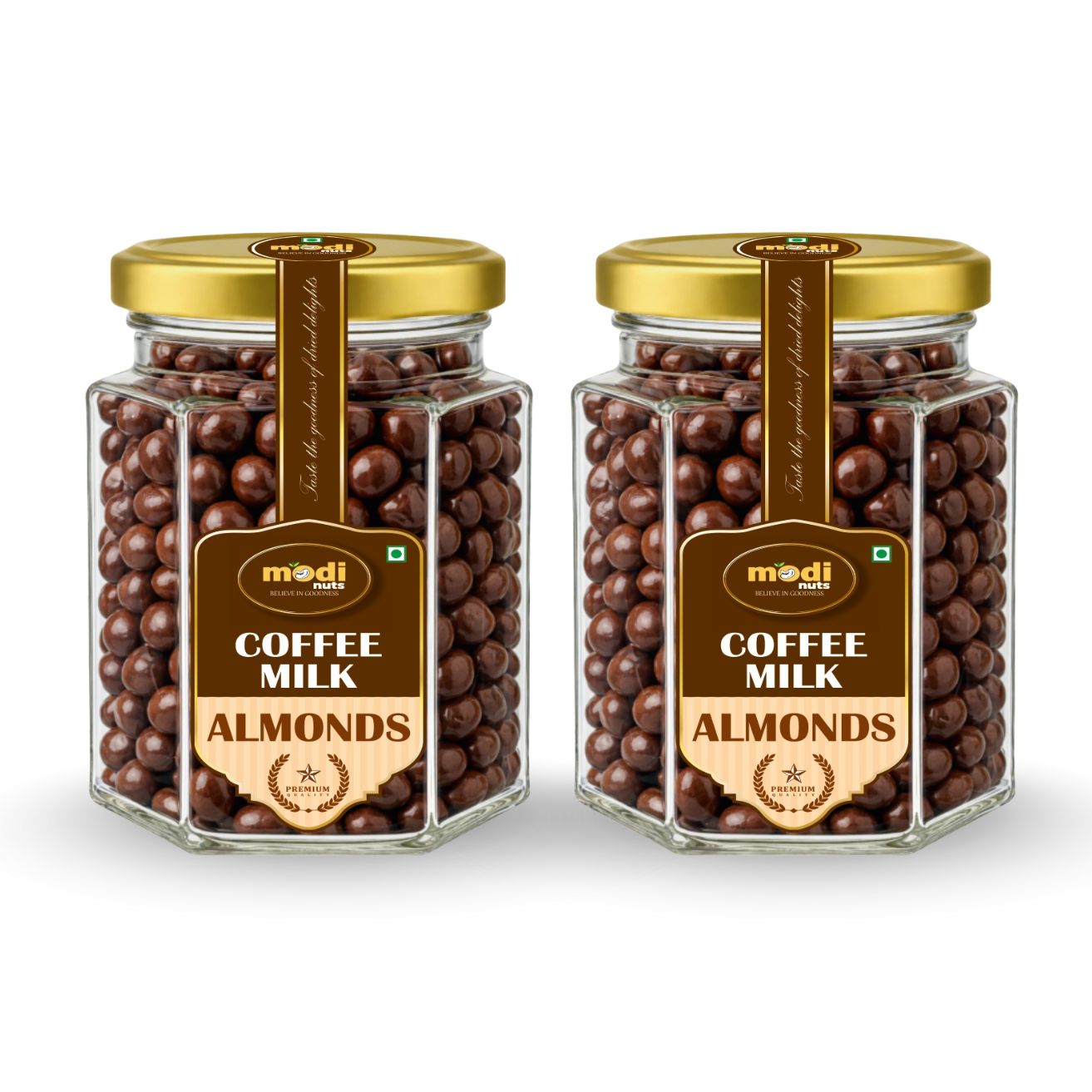 Modinuts Coffee Milk Flavored Almonds (Pack of 2)