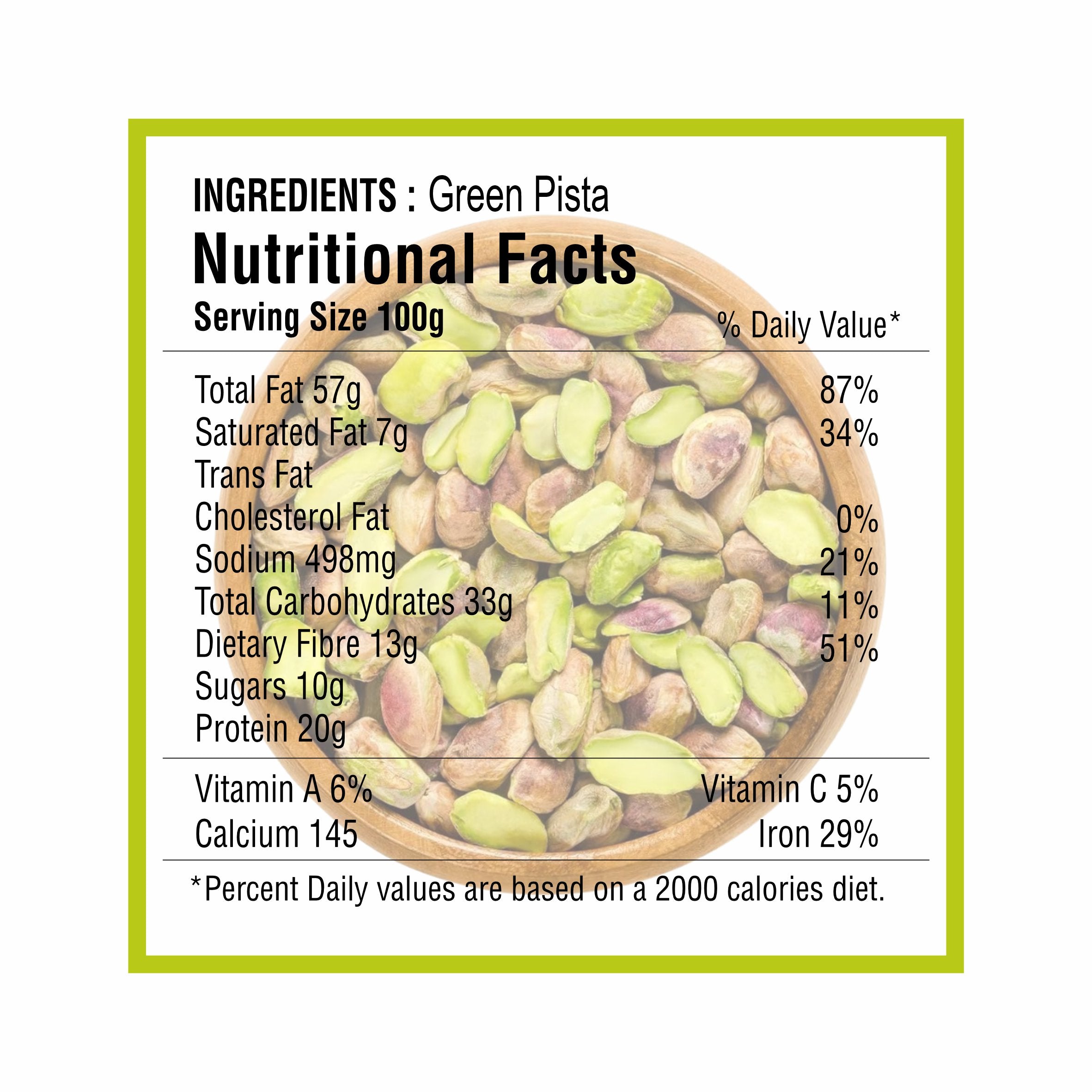 Buy Premium Green Pista Kishori Online – Modinuts