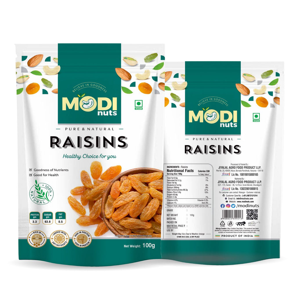 Modinuts Healthy Dry Fruit Combo Online – Almonds, Roasted Almonds, Roasted Cashews & Raisins (4 x 100g) | Daily Nutrition Mix