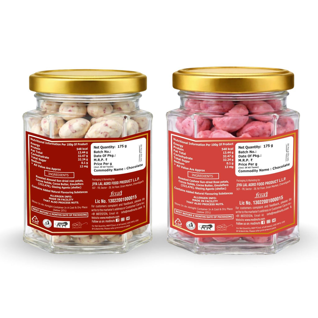 Rose Petal Almond & Rose Petal Cashew Combo (Pack of 2)