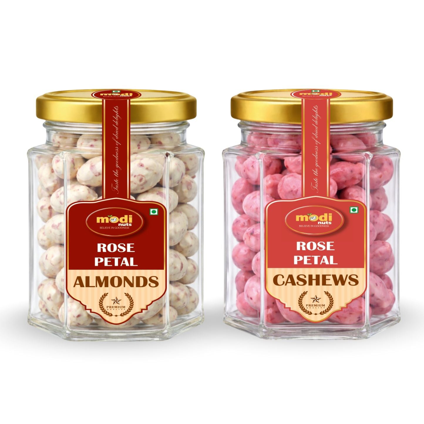 Rose Petal Almond & Rose Petal Cashew Combo (Pack of 2)