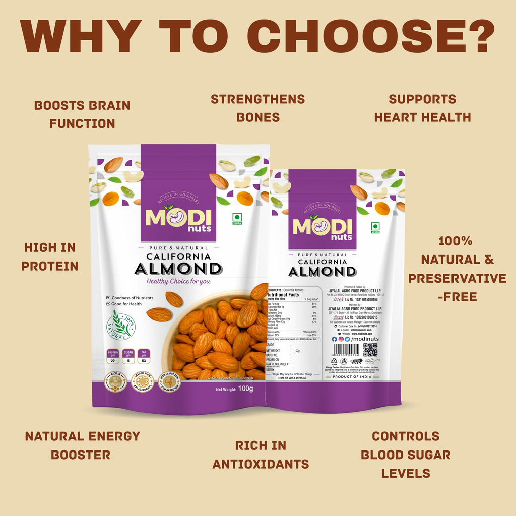 Modinuts Healthy Dry Fruit Combo Online – Almonds, Roasted Almonds, Roasted Cashews & Raisins (4 x 100g) | Daily Nutrition Mix