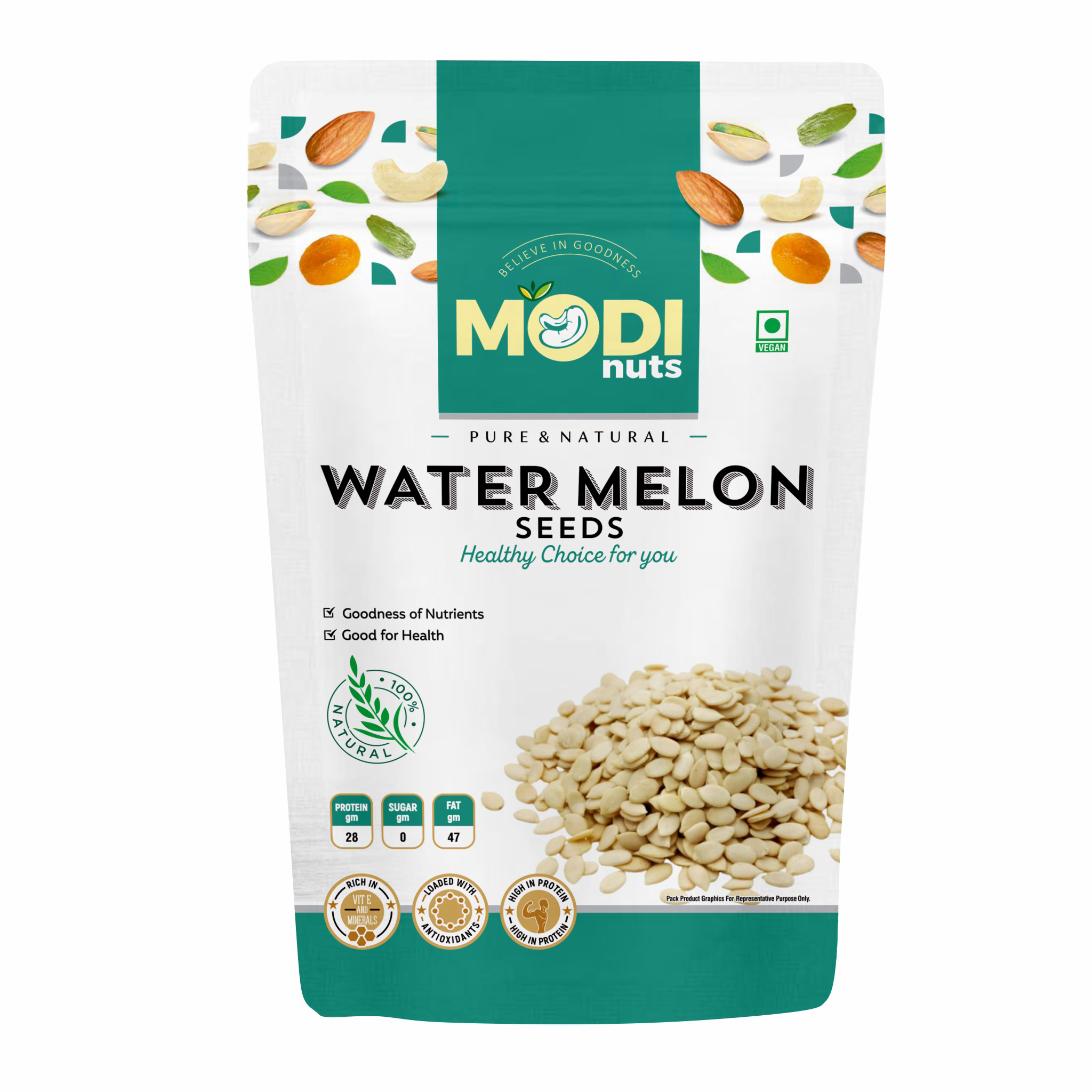 Modinuts Watermelon Seeds – Nutrient-Rich Dry Fruit Snack